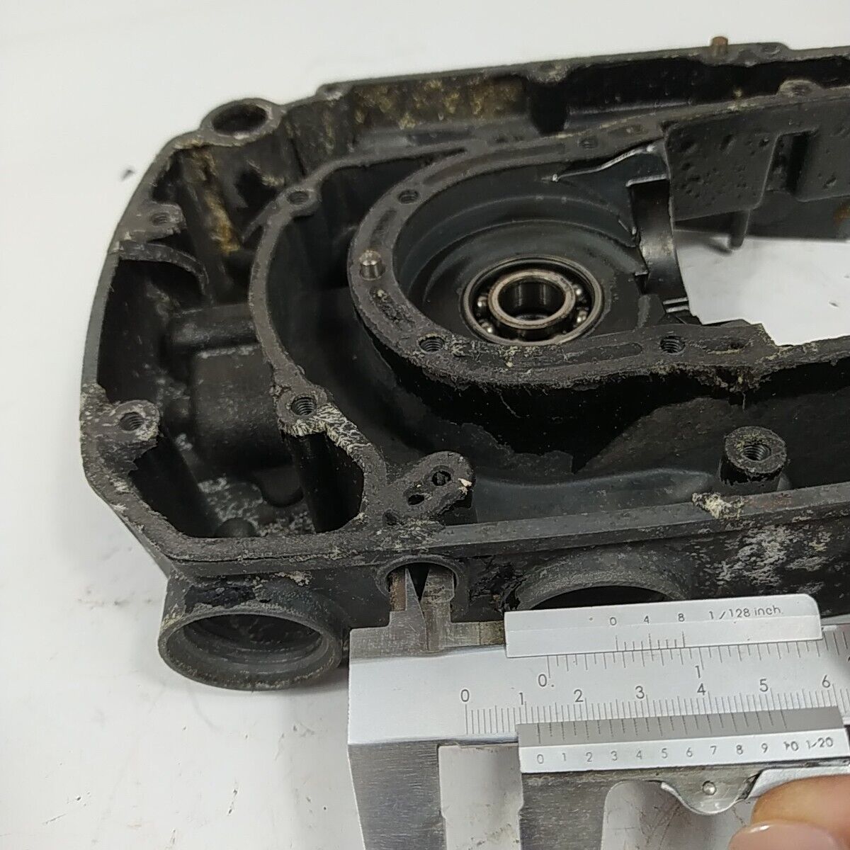 CARTER MOTORE lato sinistro VOLANO SX PER MOTOSEGA OPEM SUPER 157 ricambi usati