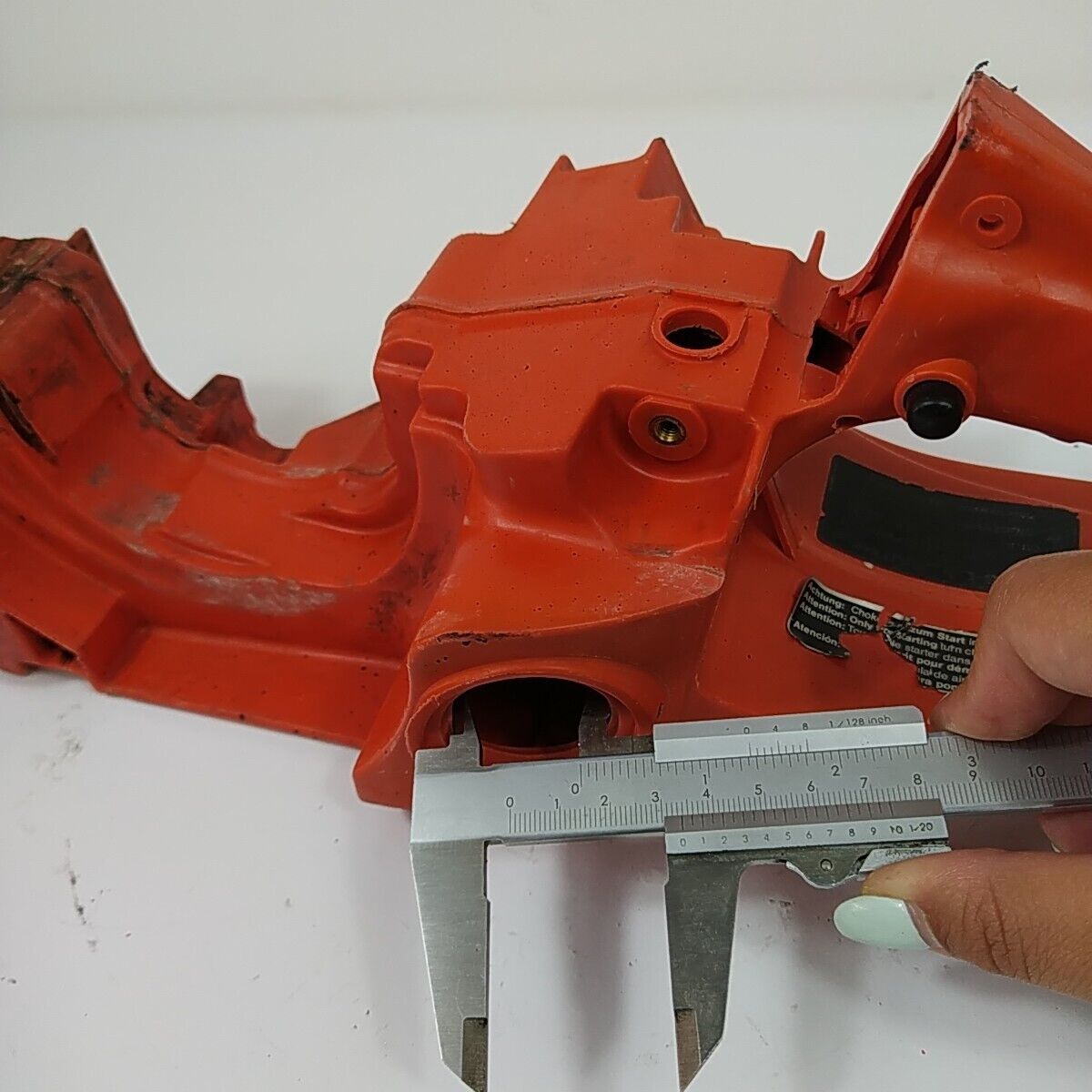 Ricambio usato per motosega DOLMAR 116 si IMPUGNATURA GAS e SERBATOIO CARBURANTE