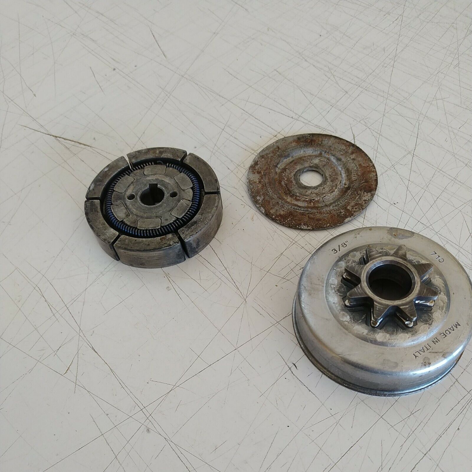 FRIZIONE E CAMPANA ORIGINALE COMPLETA PER MOTOSEGA ALPINA 70 O CASTOR 70