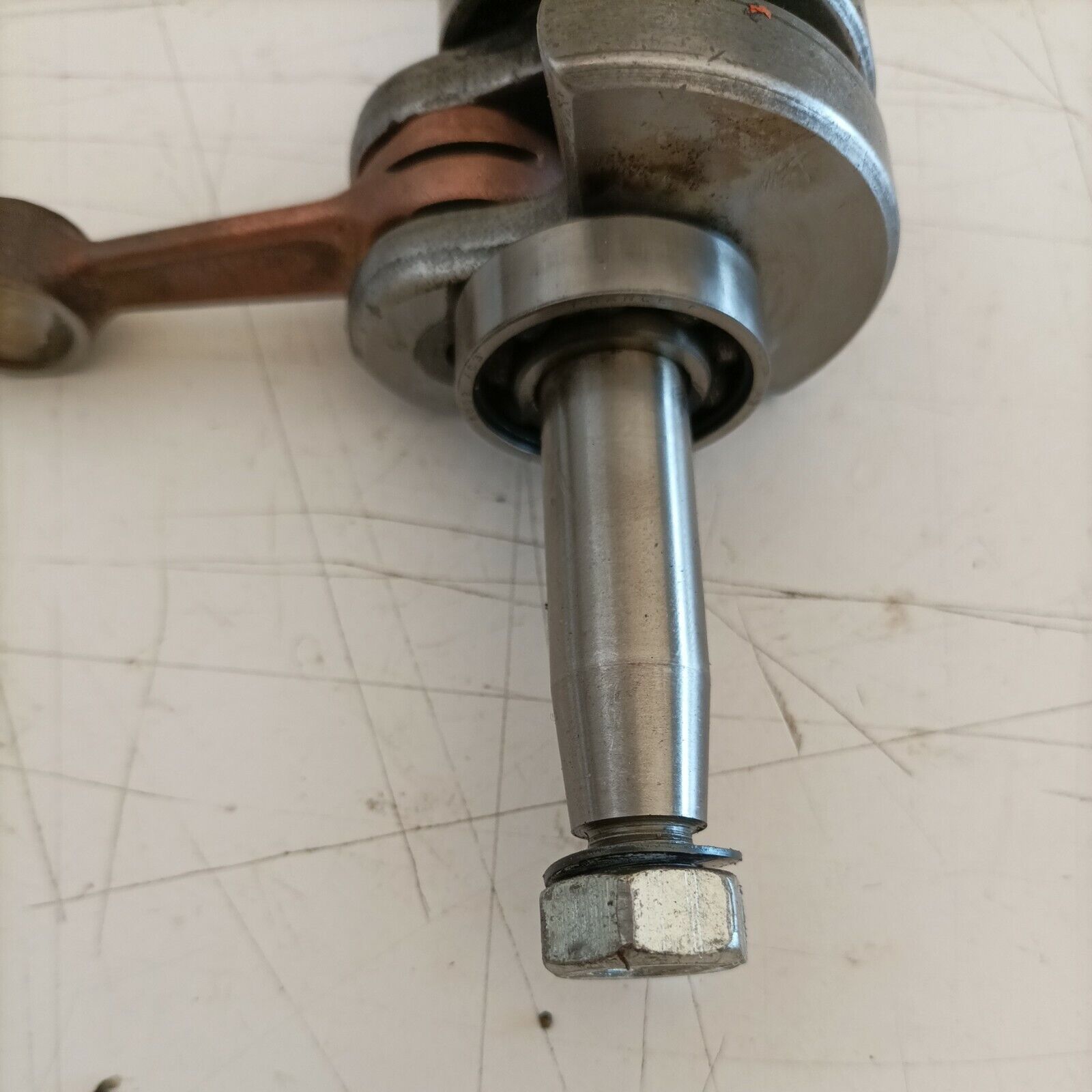 MOTOSEGA OLEO MAC 350 NORMALE ALBERO MOTORE originale COMPLETO ricambi usati