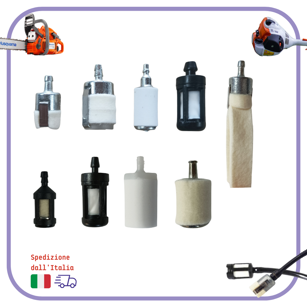 FILTRO benzina DECESPUGLIATORE motosega per filtri carburante UNIVERSALE walbro