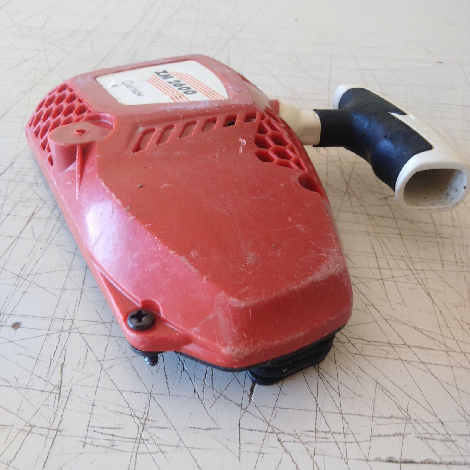 coperchio avviamento TRASCINATORE MOTOSEGA ZM 2600 CHAINSAW 25cc ricambi usati