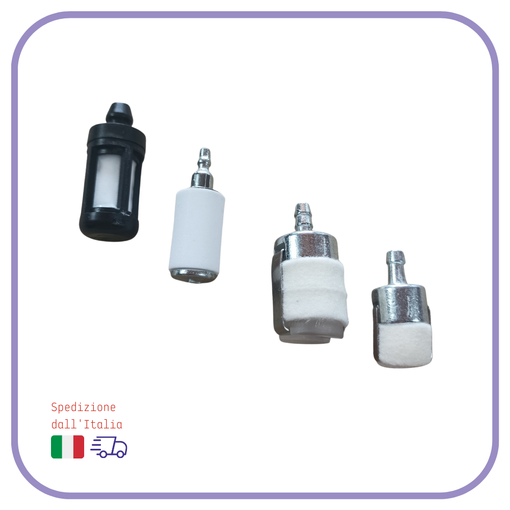 FILTRO benzina DECESPUGLIATORE motosega per filtri carburante UNIVERSALE walbro