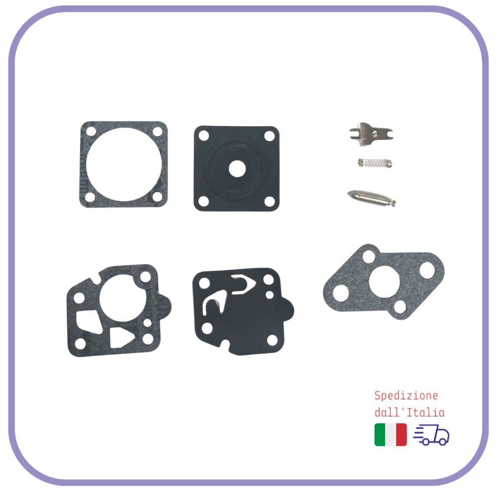 KIT MEMBRANE e guarnizione per carburatore KAWASAKI POULAN SHINDAIWA