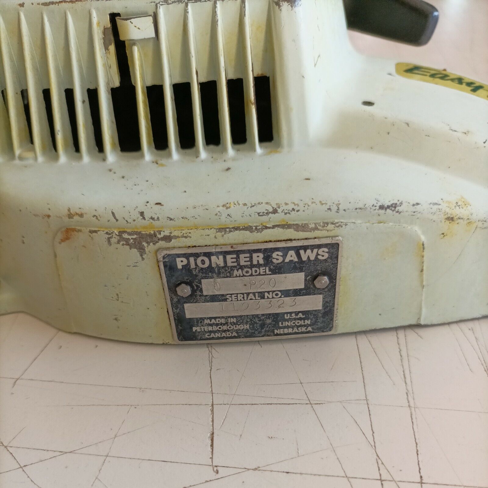 MOTOSEGA PIONEER EASY ARC START P20 bobina e volano AVVIAMENTO STARTER usato