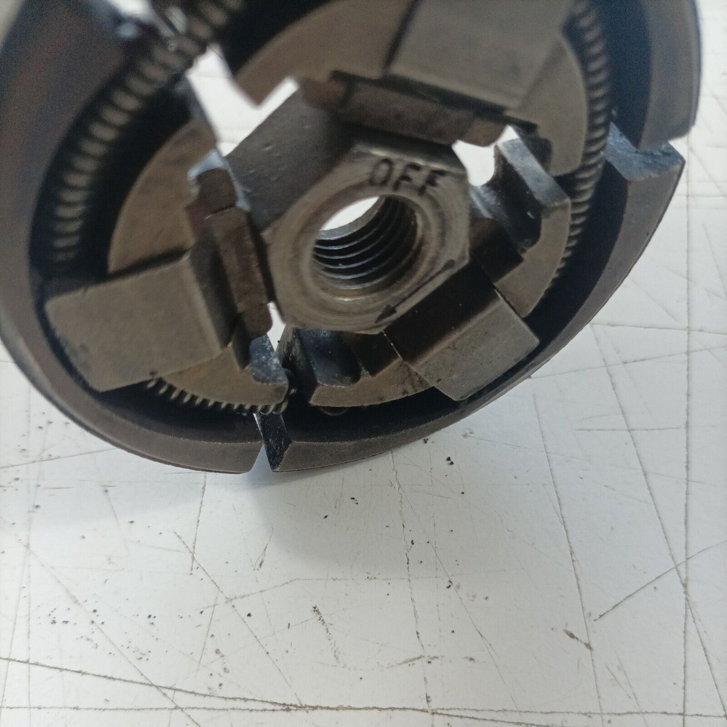 MOTOSEGA OLEOMAC OM 251 FRIZIONE E CAMPANA tamburo COMPLETA ricambi usati