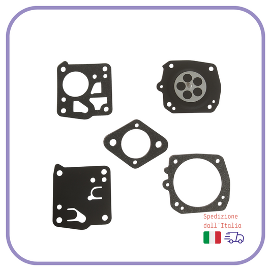 KIT MEMBRANE e guarnizione per carburatore TILLOTSON HS motosega ALPINA OLEO MAC