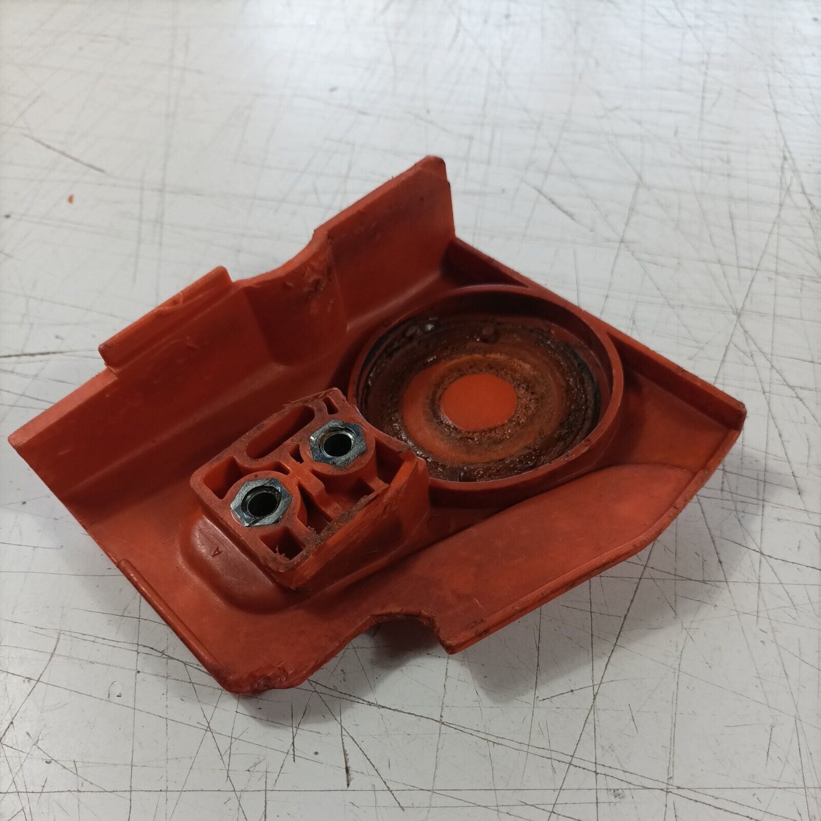 MOTOSEGA OLEOMAC 240 CARTER coperchio FRIZIONE TRASMISSIONE CATENA ricambi usati