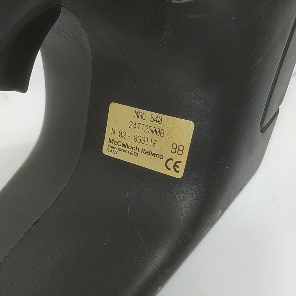 Ricambio MANIGLIA IMPUGNATURA COMANDI GAS per motosega McCulloch MC 540 usato