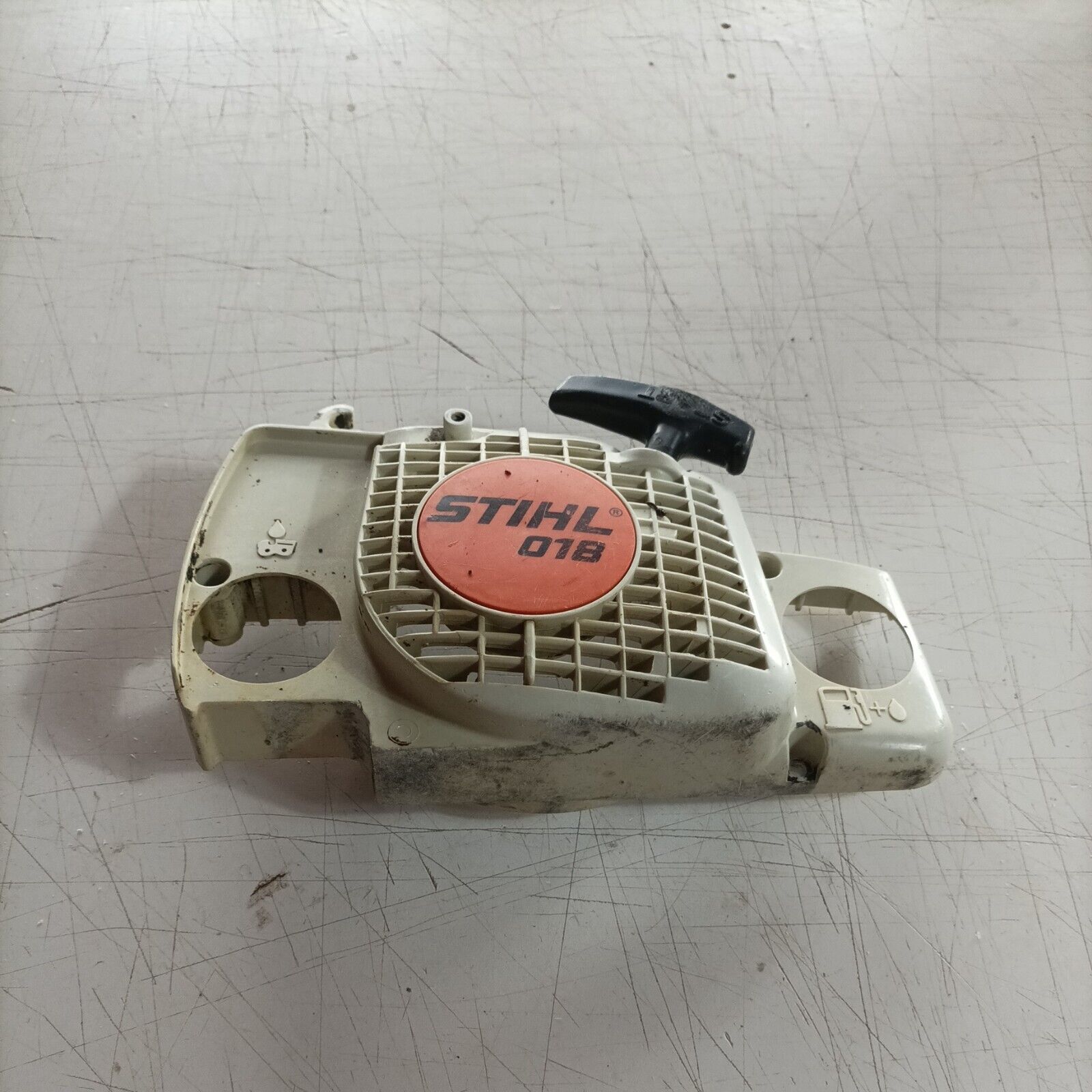 COPERCHIO avviamento AUTOAVVOLGENTE PER MOTOSEGA STIHL 018/MS 170 180 017 usato