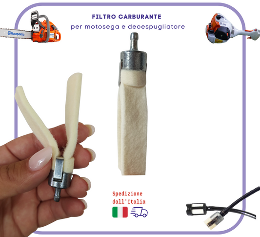 FILTRO tubo benzina CARBURANTE per motosega e decespugliatore Stiga Alpina efco
