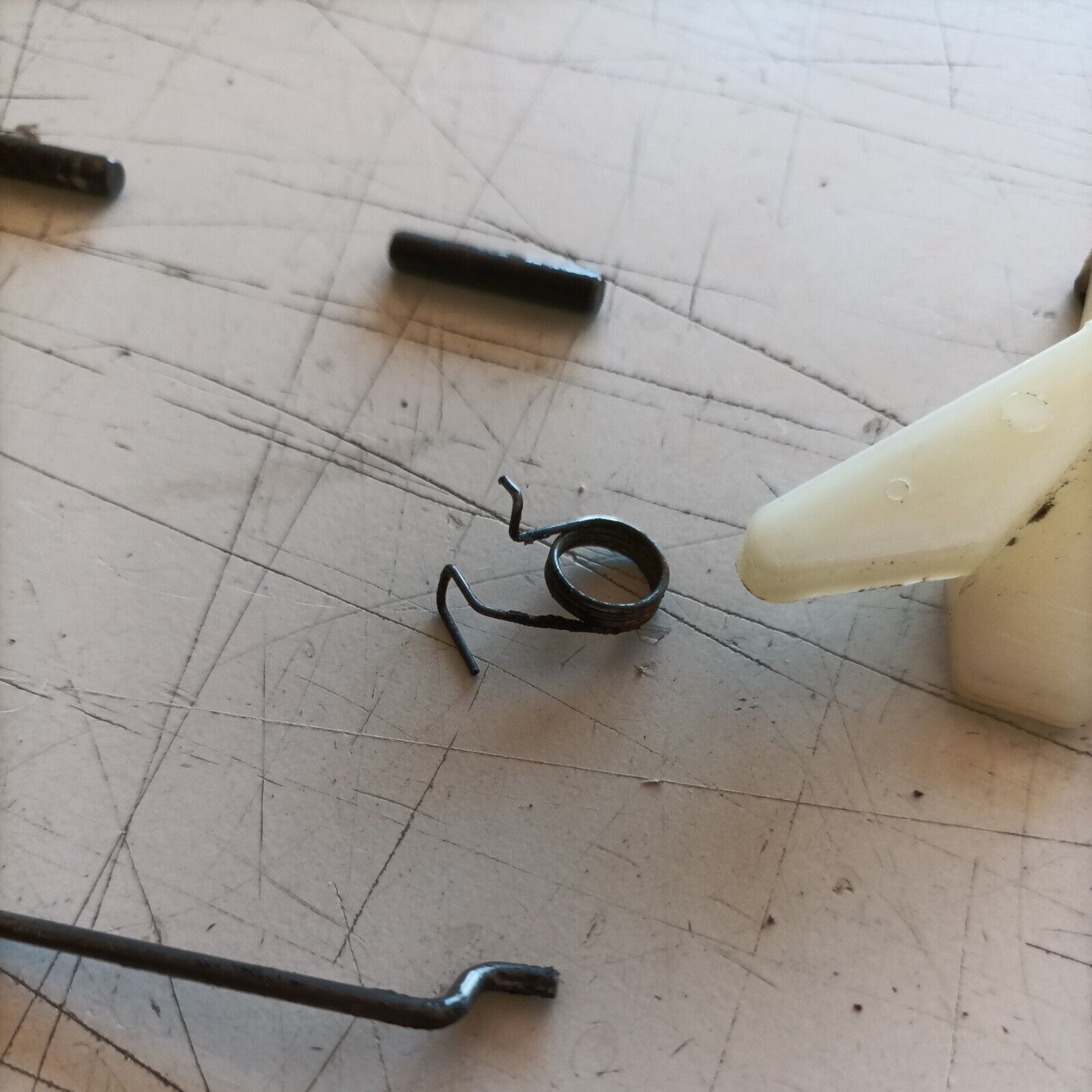 MOTOSEGA OLEO MAC 350 A COMANDI ACCELERAZIONE GAS CARBURATORE ricambi usati