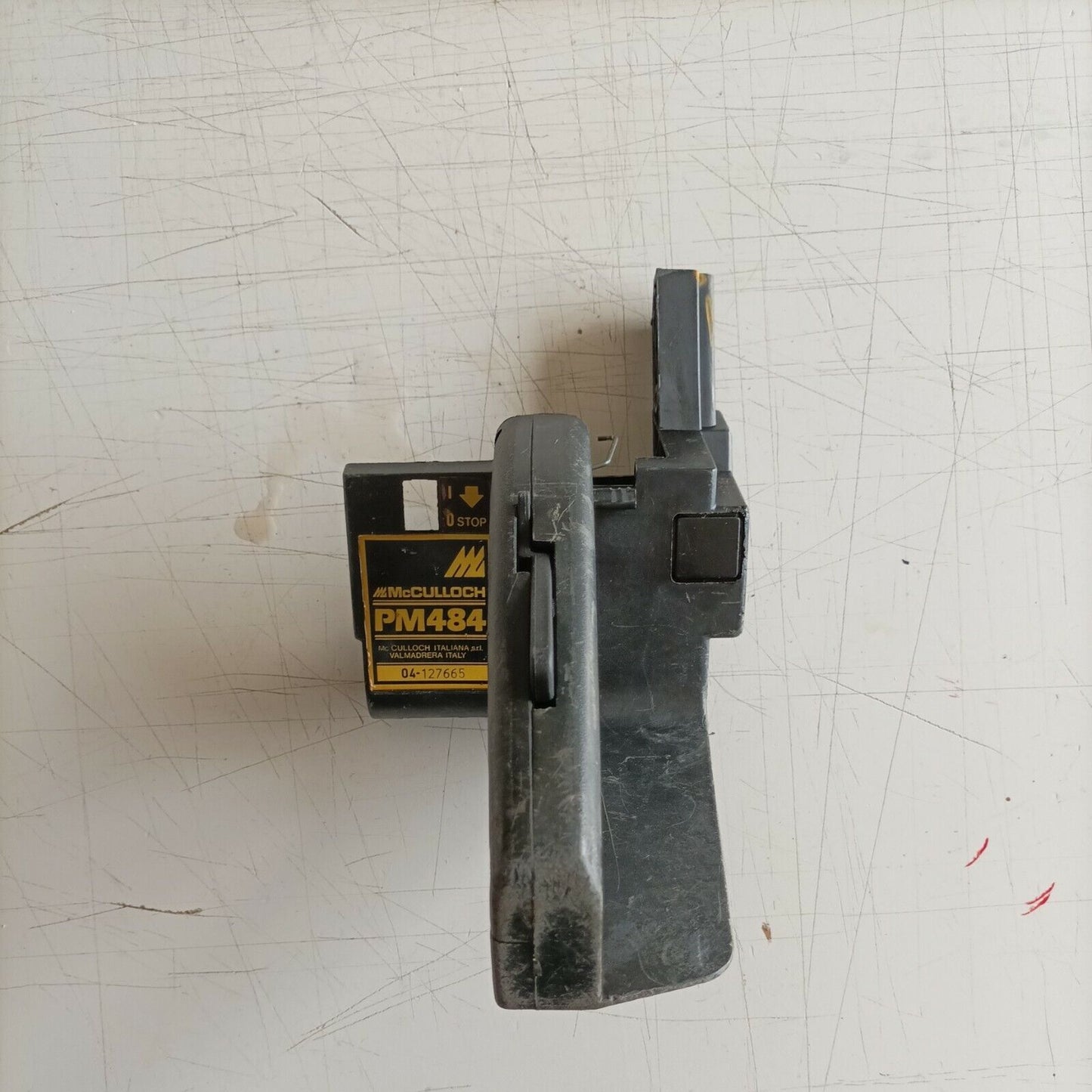 IMPUGNATURA manico comando ACCELERATORE MOTOSEGA MCCULLOCH PM 484 ricambi usati