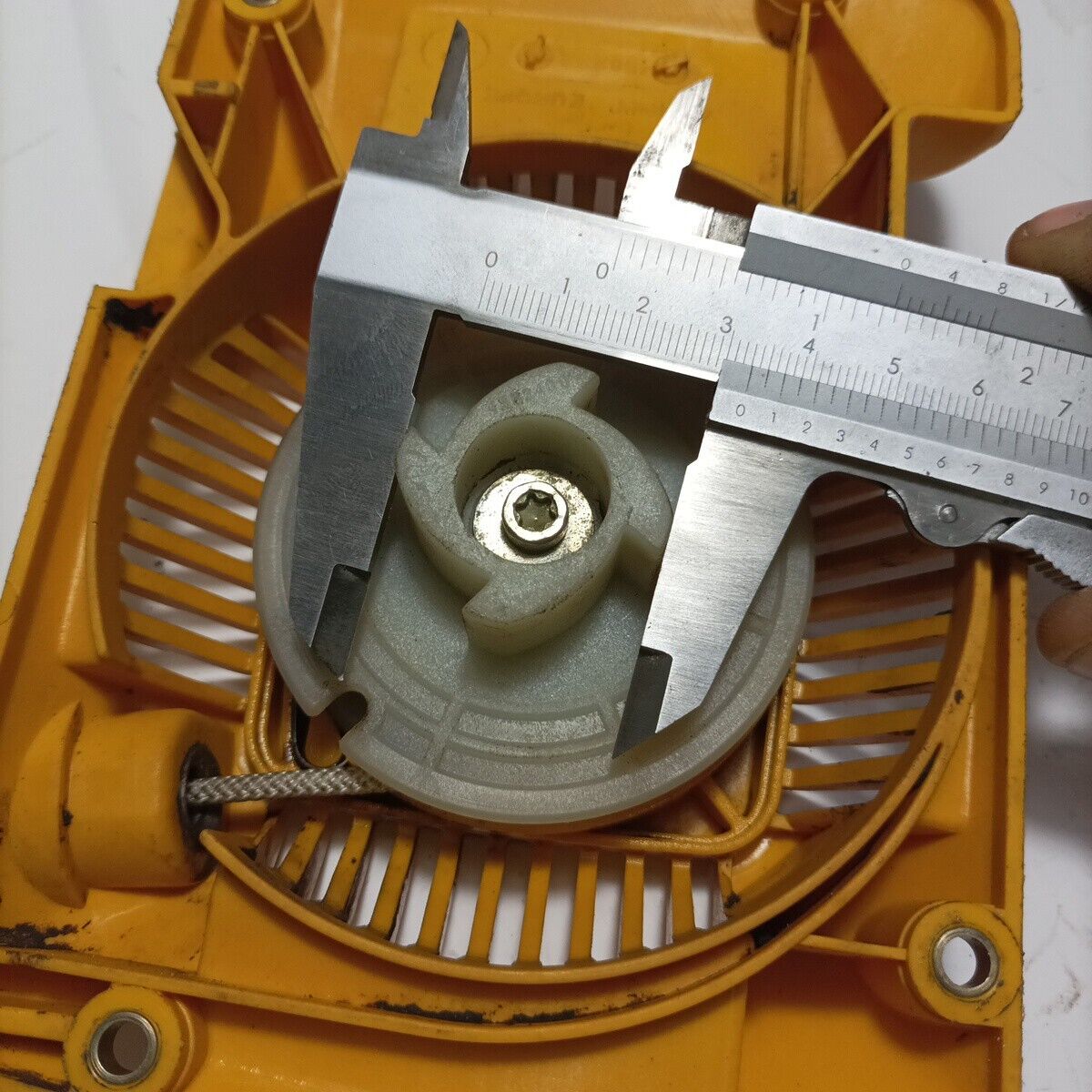 motosega ALPINA P- 400 COPERCHIO kit avviamento Autoavvolgente Ricambio Usato