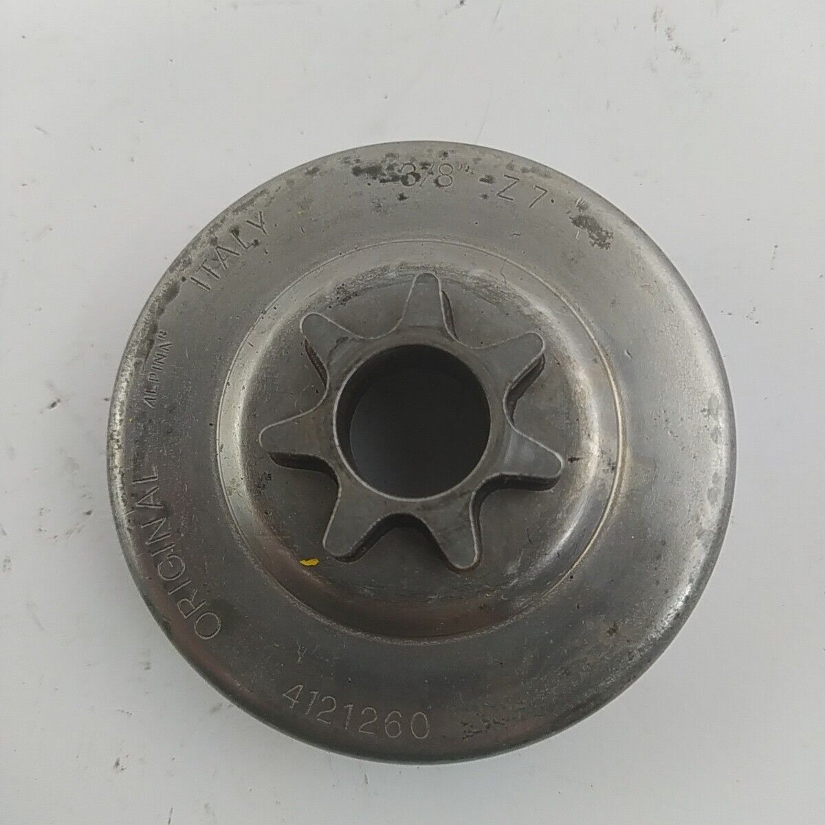 ricambio TAMBURO CAMPANA FRIZIONE 3/8 z 7 motosega ALPINA PROF 70 usati