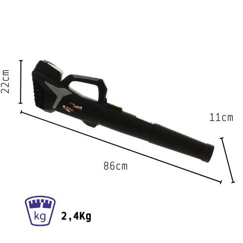 SOFFIATORE a BATTERIA elettrico 20V pulisci foglie da giardino o prato ALPINA