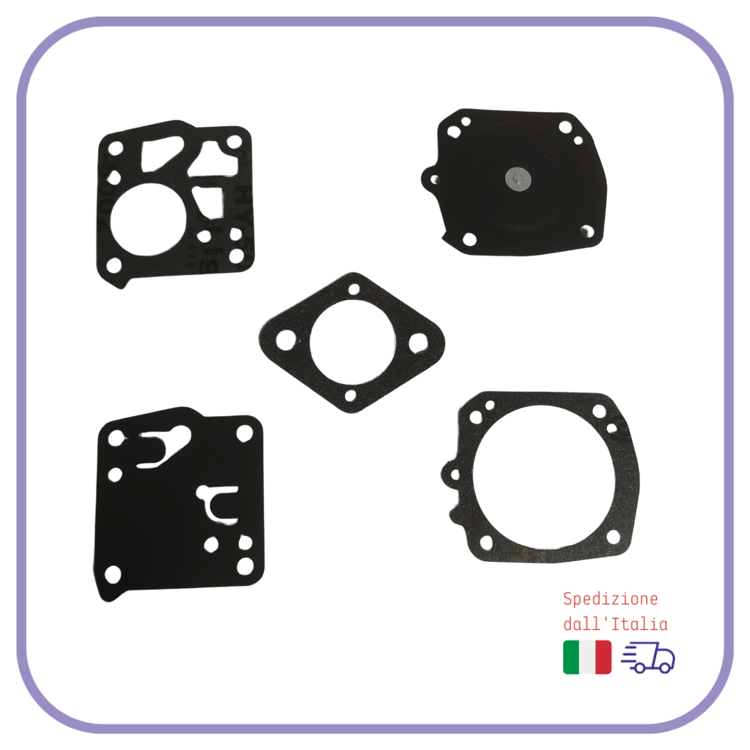 kit MEMBRANE per carburatore TILLOTSON HS motosega ALPINA ricambi BLITZ OLEO MAC