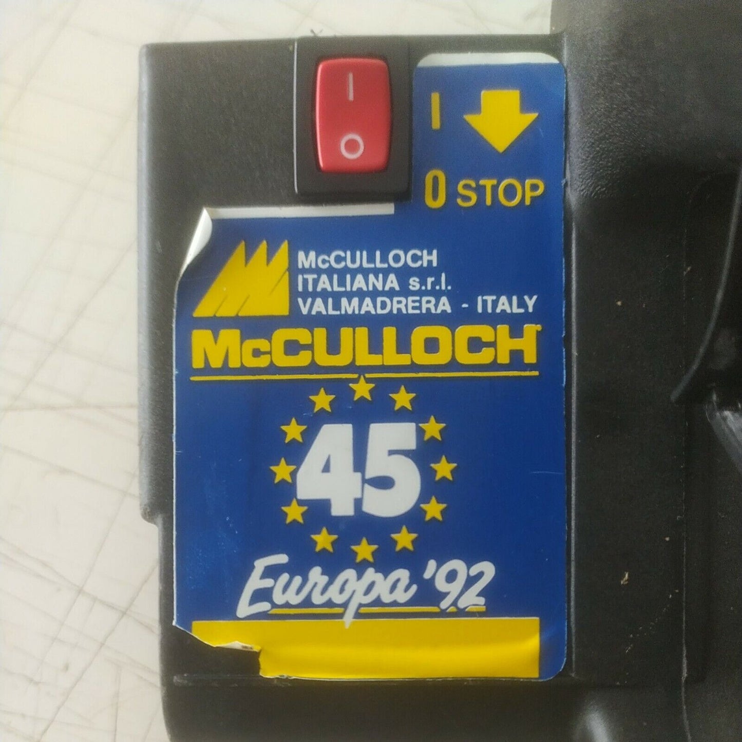 MARMITTA terminale di scarico PER MOTOSEGA MCCULLOCH 45 EUROPA 92 ricambi usati