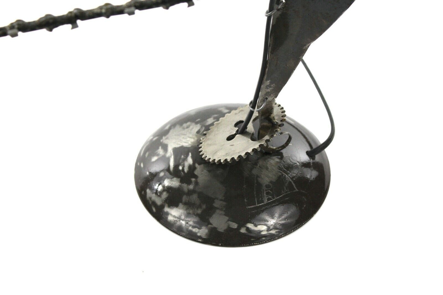 lampada da scrivania tavolo ARTIGIANALE comodino per camera da letto in metallo