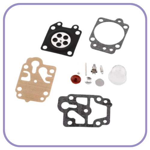 KIT RIPARAZIONI SOSTITUZ MEMBRANE CARBURATORE WALBRO DECESPUGLIATORE TAGLIASIEPE