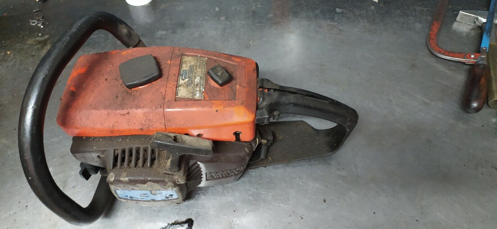 MOTOSEGA CASTOR cp 55 ALPINA pro 55 ANTIVIBRANTE IMPUGNATURA MANICO usato