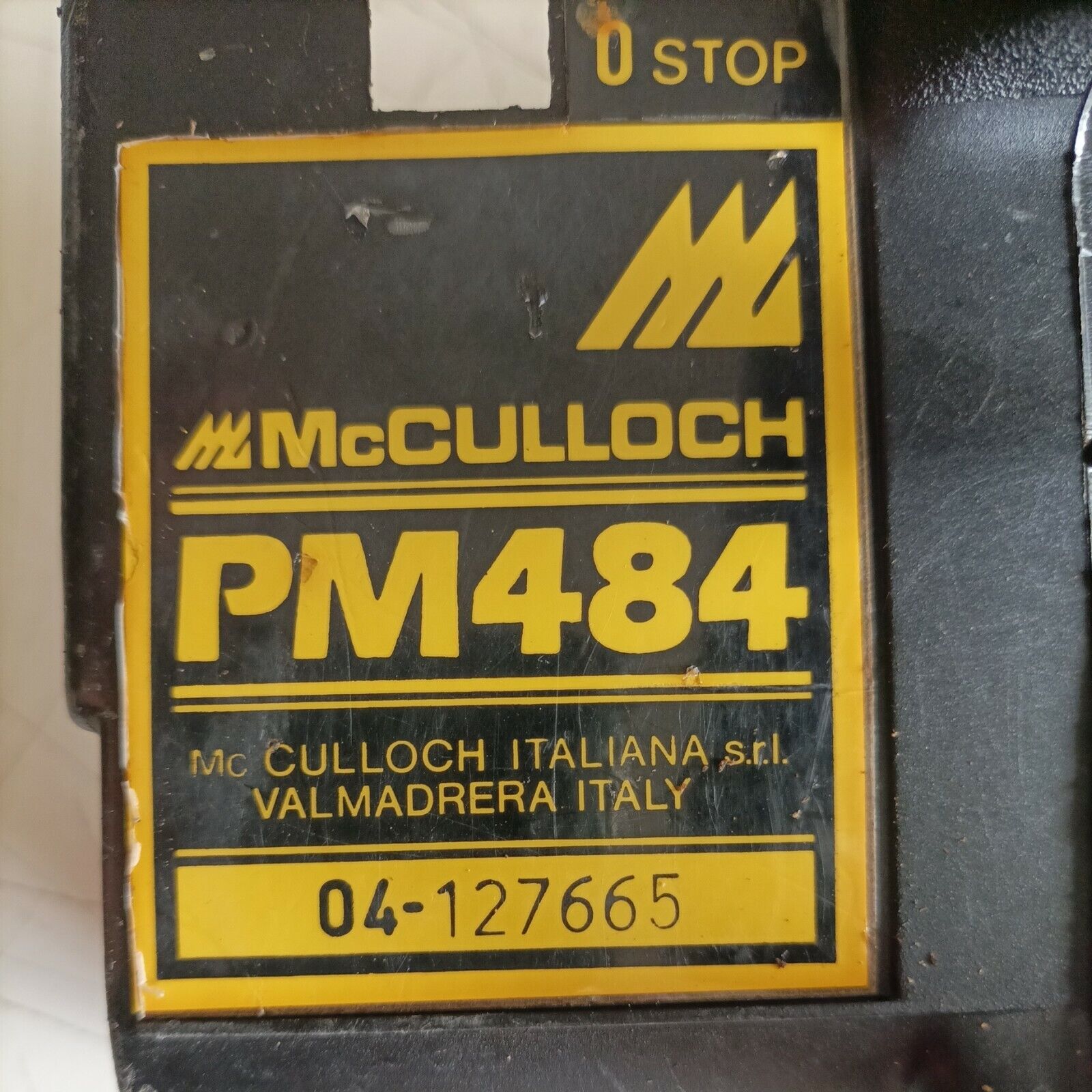 IMPUGNATURA manico comando ACCELERATORE MOTOSEGA MCCULLOCH PM 484 ricambi usati
