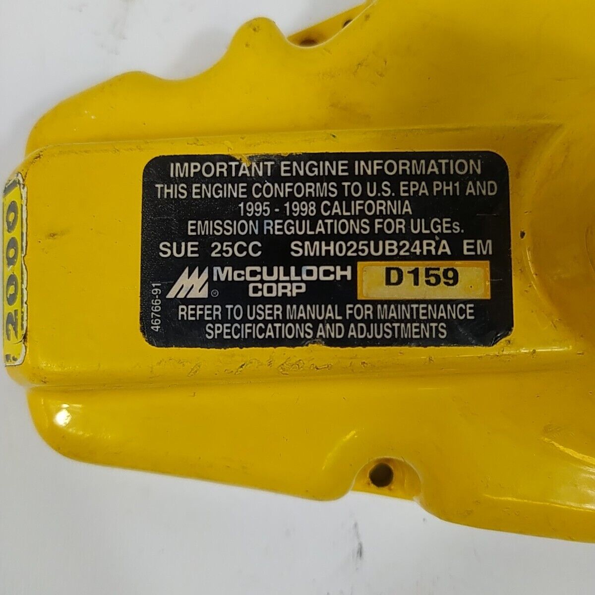 ricambio COPERCHIO tamburo CAMPANA FRIZIONE usato per MCCULLOCH PRO MAC 2000