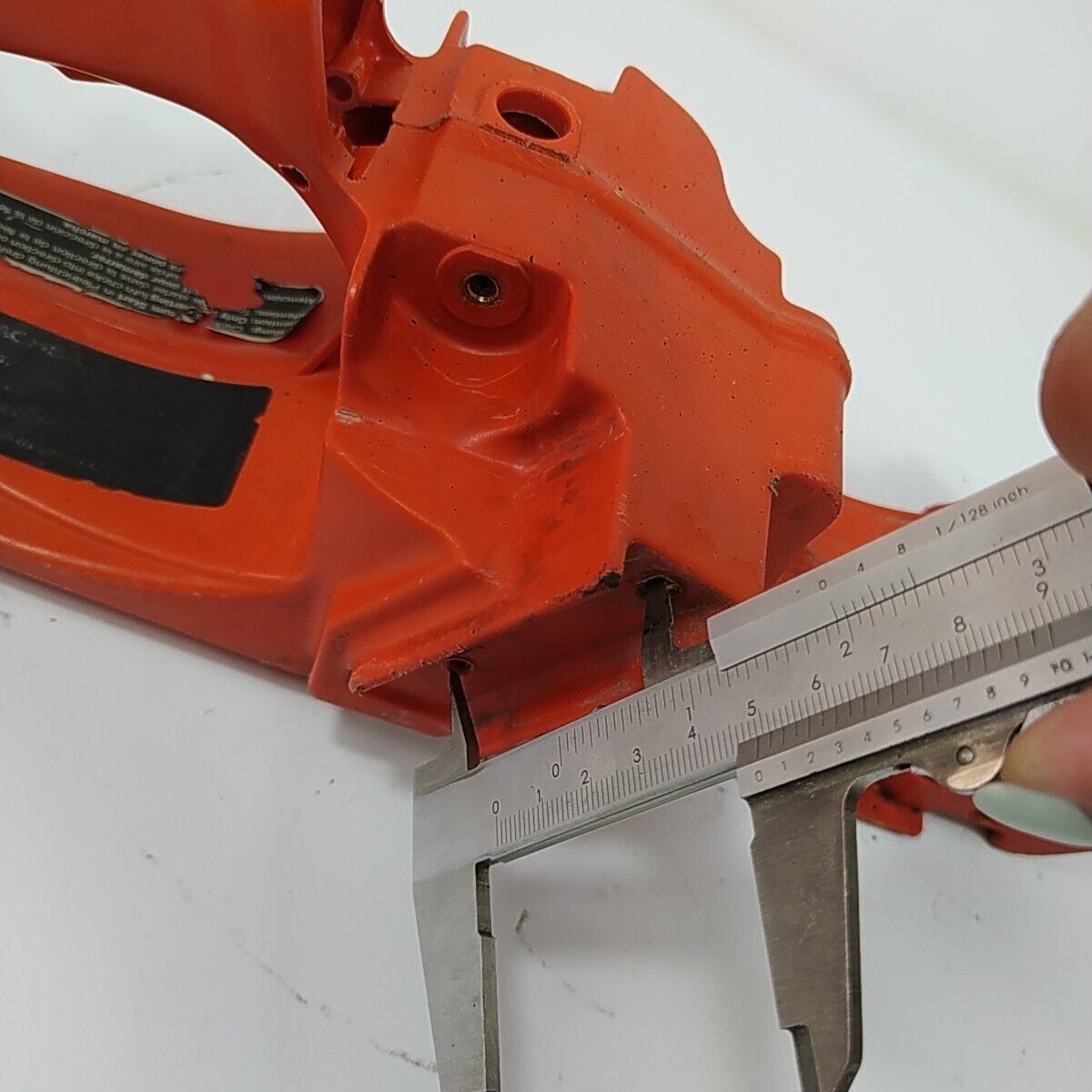 Ricambio usato per motosega DOLMAR 116 si IMPUGNATURA GAS e SERBATOIO CARBURANTE