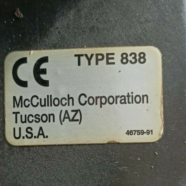 MANIGLIA manico superiore PER MOTOSEGA MCCULLOCH MACCAT 839 ricambi usati