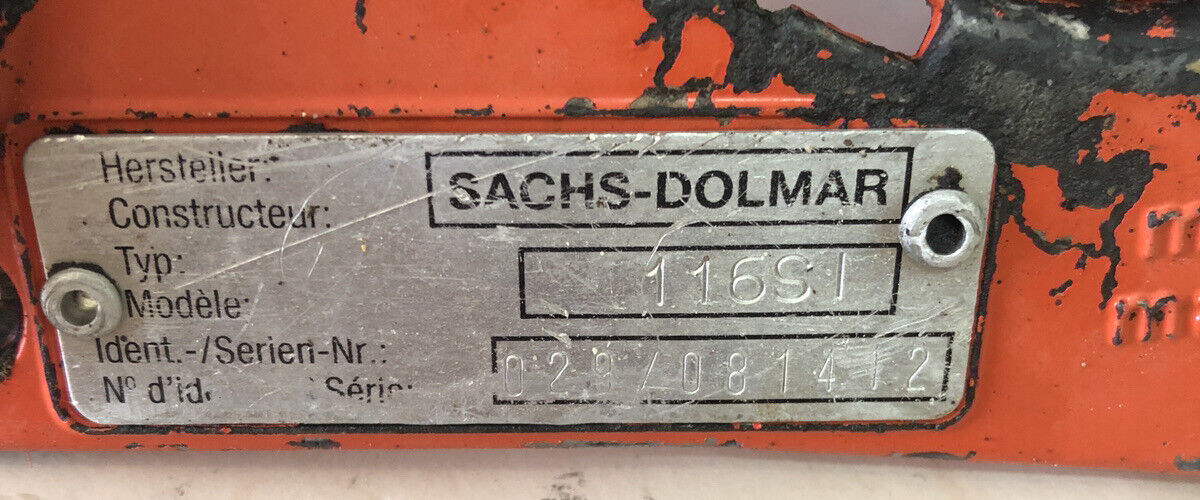 CARTER completo PER MOTOSEGA SACHS DOLMAR 116 SI ricambi usati