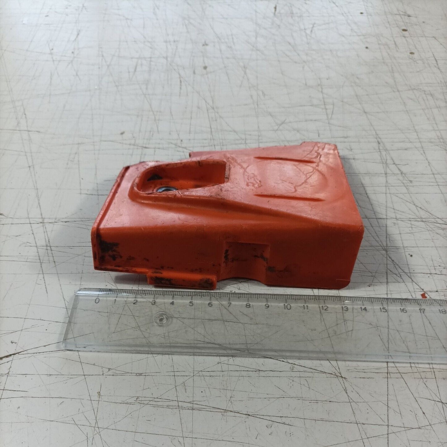 MOTOSEGA OLEOMAC 240 CARTER coperchio FRIZIONE TRASMISSIONE CATENA ricambi usati