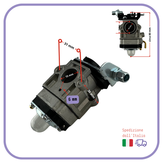 CARBURATORE per decespugliatore WALBRO WYK WYJ active kawasaki mitsubishi 52cc