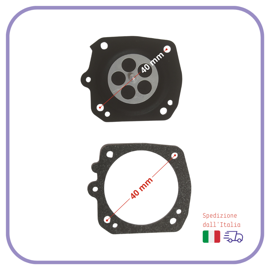 KIT MEMBRANE e guarnizione per carburatore TILLOTSON HS motosega HUSQVARNA STIHL