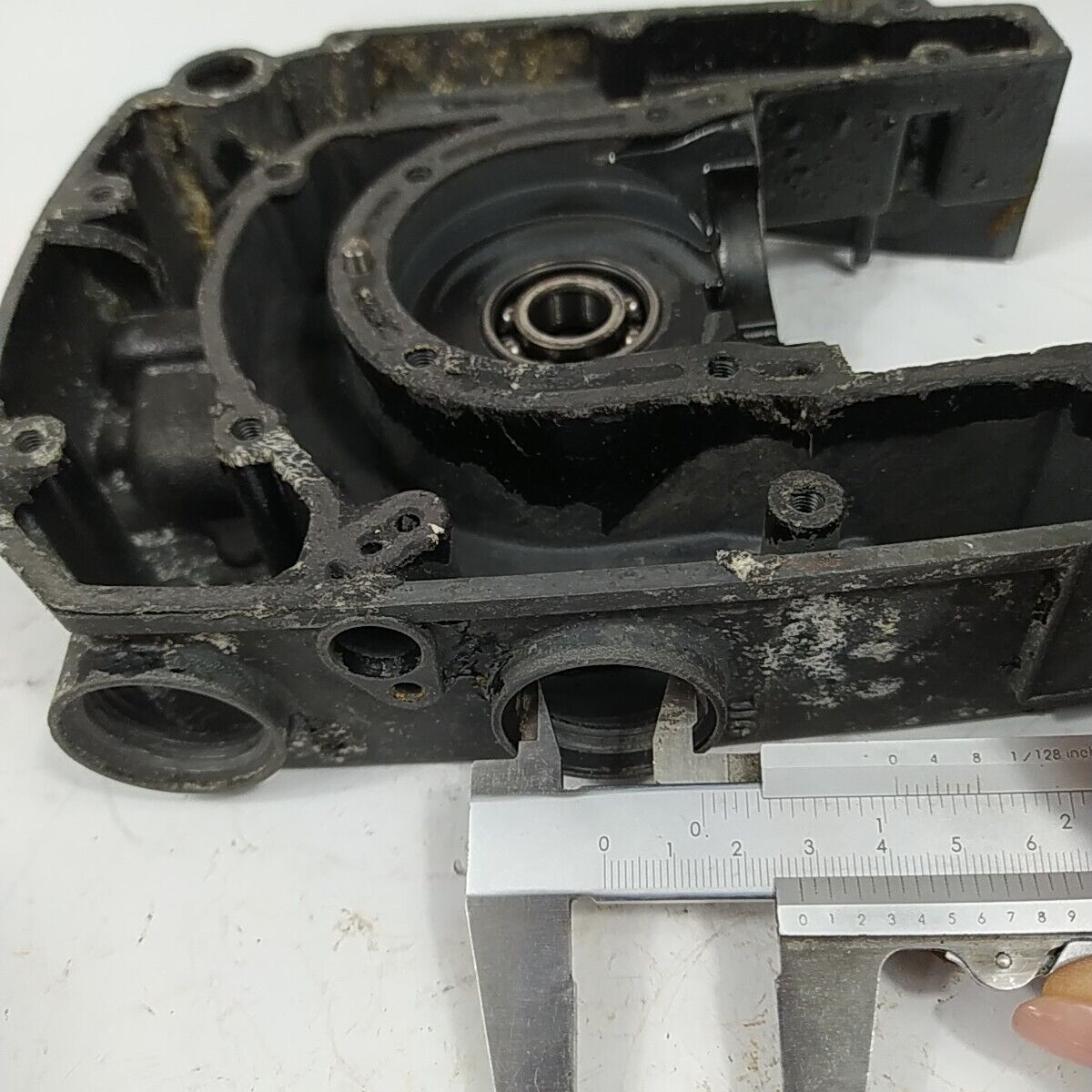 CARTER MOTORE lato sinistro VOLANO SX PER MOTOSEGA OPEM SUPER 157 ricambi usati