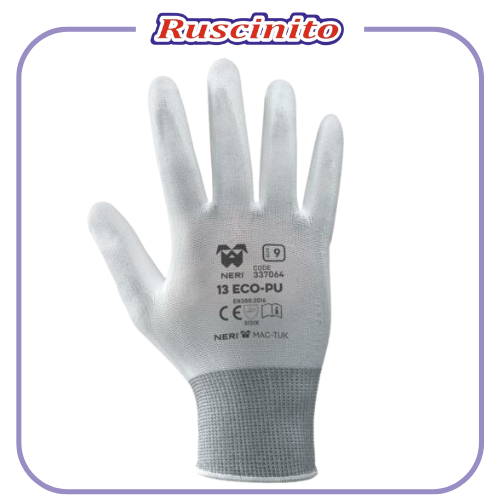 GUANTI GUANTO da LAVORO BIANCHI taglia 7 10 IN TESSUTO POLIURETANO giardinaggio