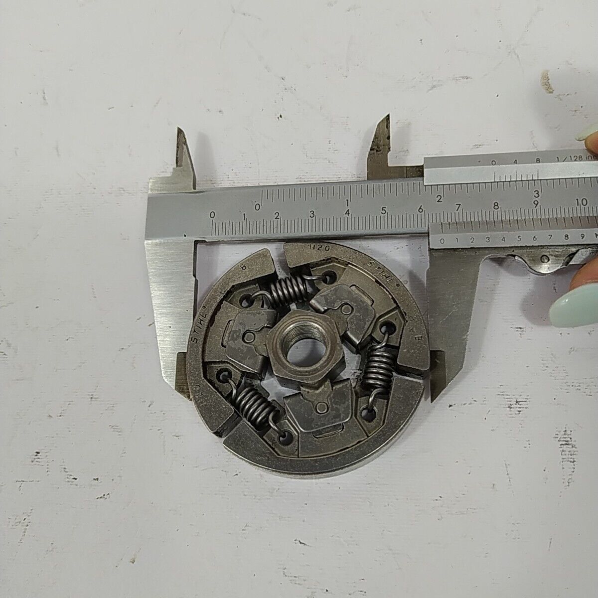 FRIZIONE completa PER MOTOSEGA STIHL 025 MS 170 014103 ORIGINALE ricambi usati