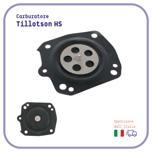 MEMBRANA carburatore Tillotson HS per motosega ALPINA STIHL ECHO OLEOMAC CASTOR