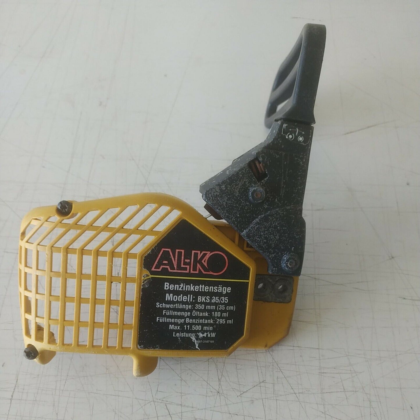 CARTER FRENO blocco catena PROTEZIONE PER MOTOSEGA EL-KO ELKO BKS 35/35 usato