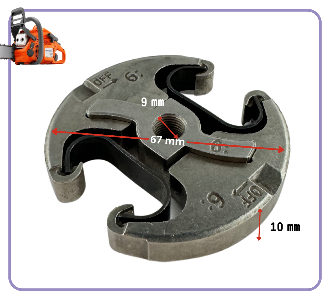 ricambi FRIZIONE campana per motosega HUSQVARNA 440 450 345 350 550 e Jonsered