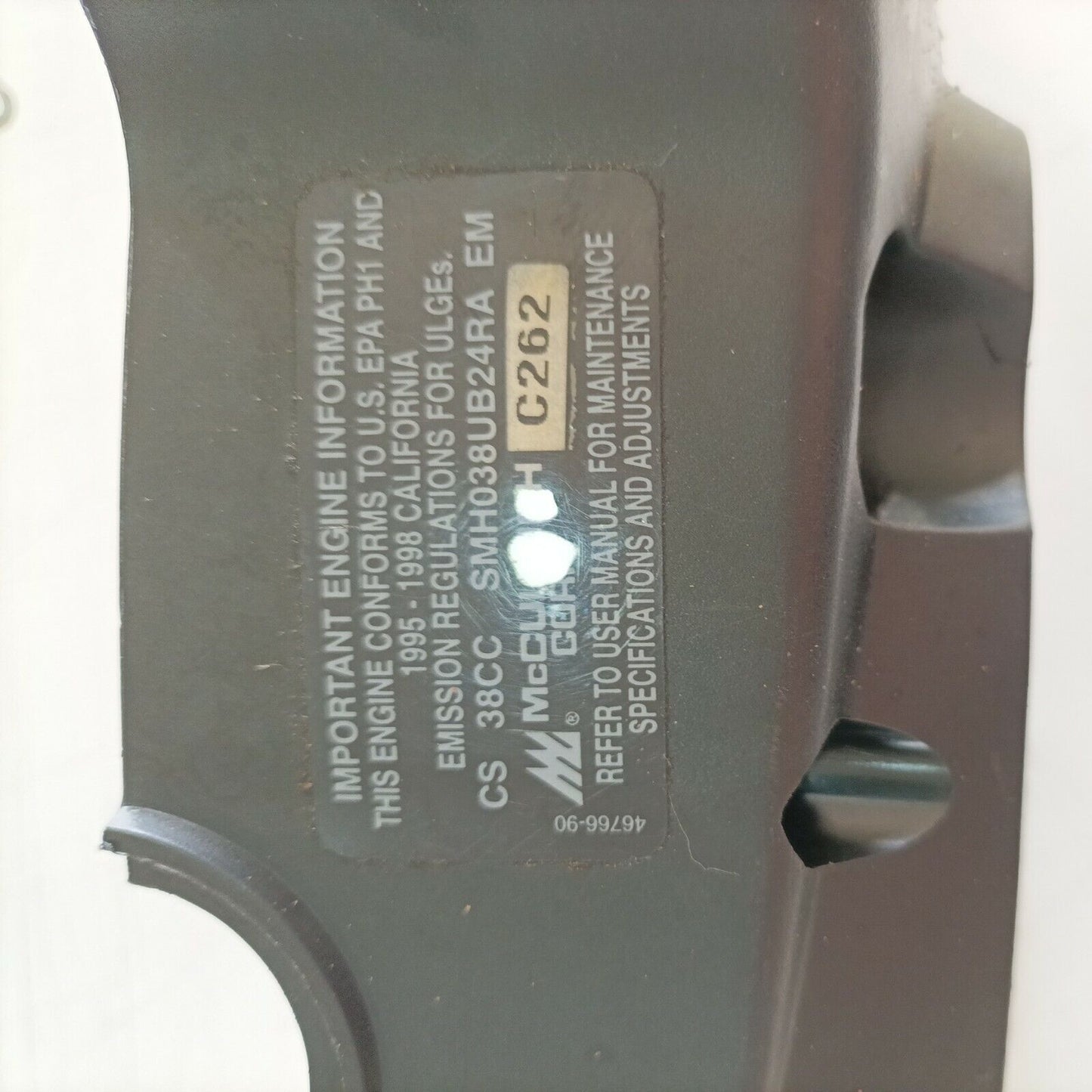 IMPUGNATURA MANICO ACCELERAZIONE PER MOTOSEGA MCCULLOCH MACCAT 839 ricambi usati
