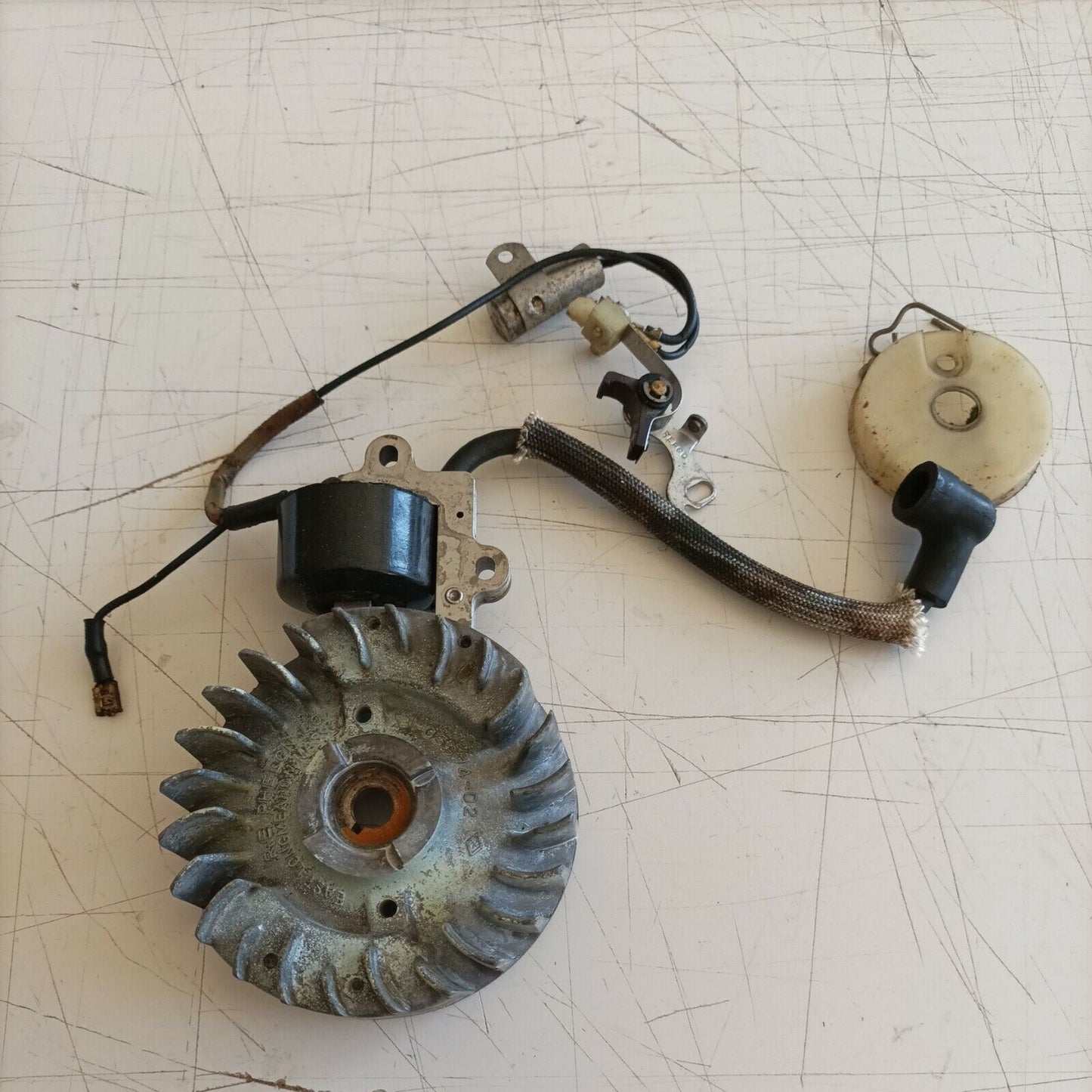 MOTOSEGA PIONEER EASY ARC START P20 bobina e volano AVVIAMENTO STARTER usato