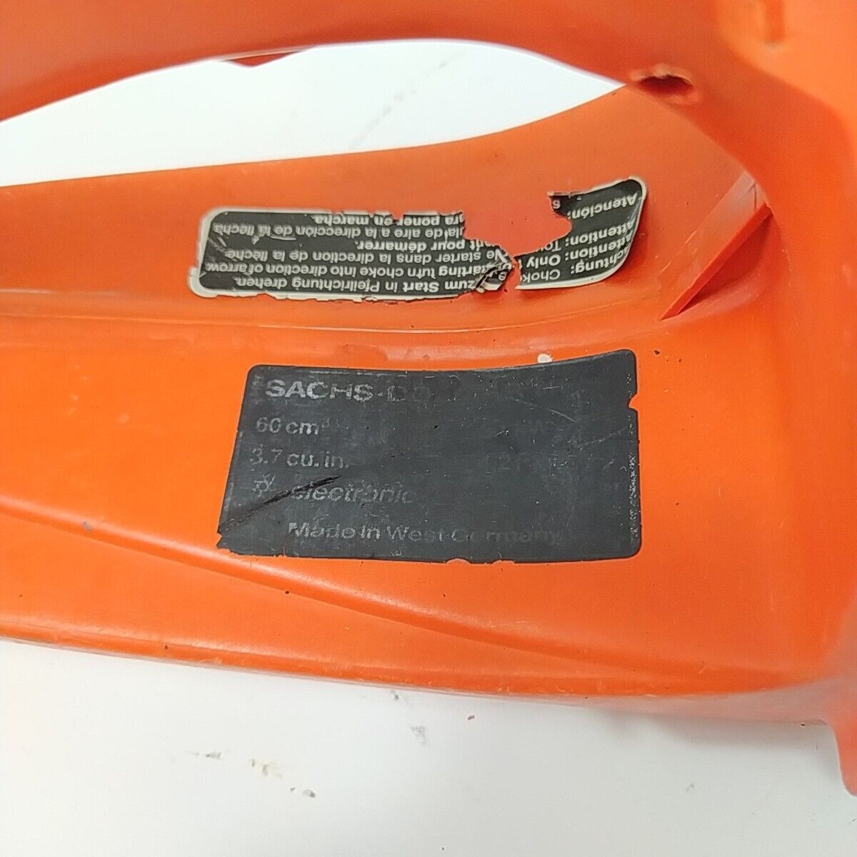 Ricambio usato per motosega DOLMAR 116 si IMPUGNATURA GAS e SERBATOIO CARBURANTE