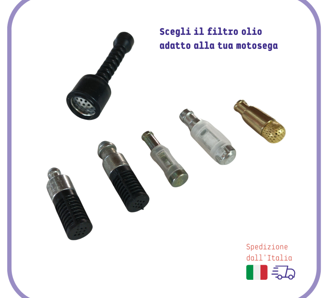 Ricambio filtri FILTRO serbatoio pompa OLIO per motosega oleo mac STIHL e Alpina