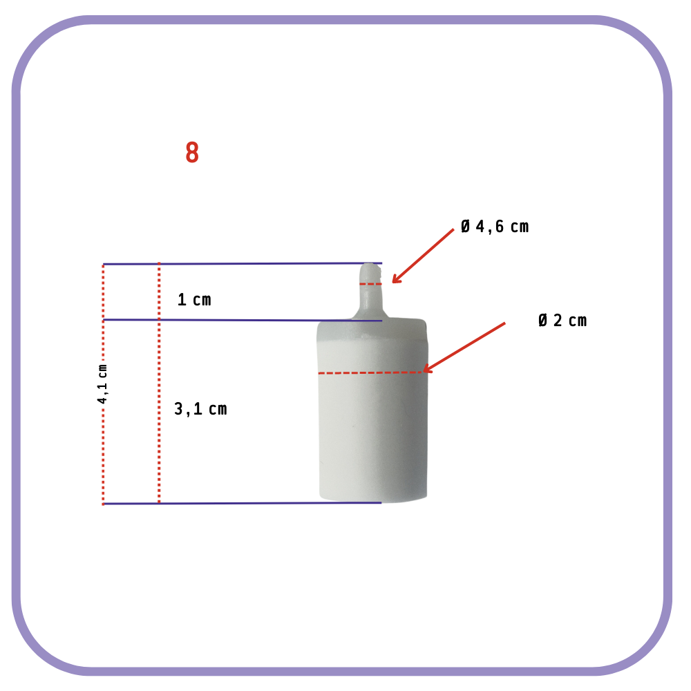 FILTRO benzina DECESPUGLIATORE motosega per filtri carburante UNIVERSALE walbro