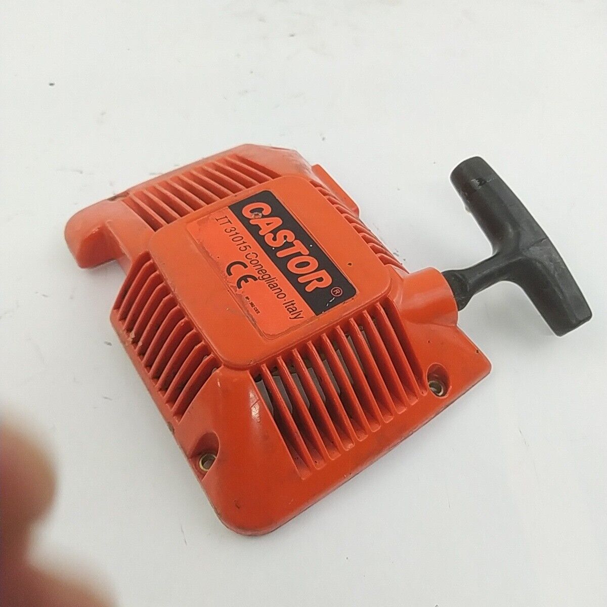 motosega CASTOR ALPINA 450 ricambio COPERCHIO di AVVIAMENTO trascinatore Usato