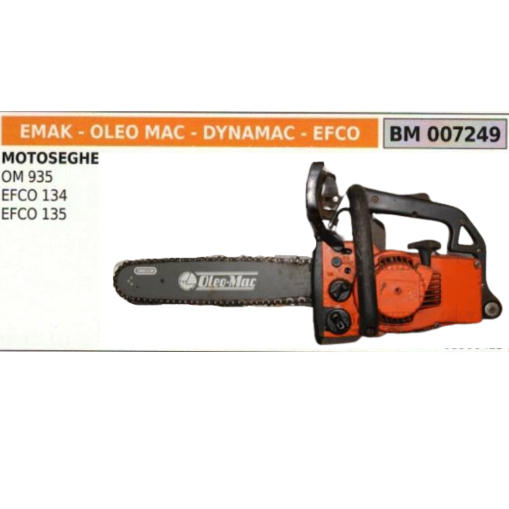 SUPPORTO IMPUGNATURA PER MOTOSEGA EMAK OLEO MAC 935 EFCO 134 135 ricambi usati