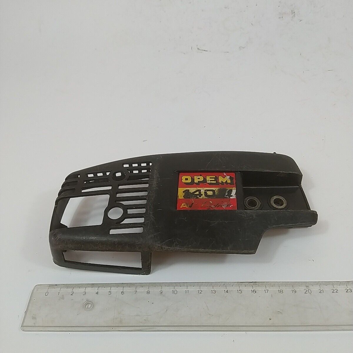 MOTOSEGA OPEM 140 Z AVE ELECTRONIC coperchio FRIZIONE CATENA SILENZIATORE usato