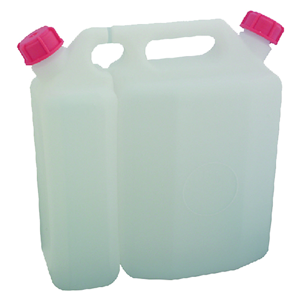 contenitore-olio-miscela-decespugliatore.jpg
 Tanica Doppio Uso Olio Miscela 1,5 + 3,5 Litri Mobil Plastic in PVC