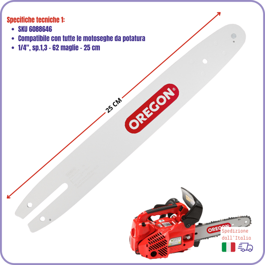 Barra lama catena Oregon per Motosega Stihl, Echo, Oleomac, Husqvarna