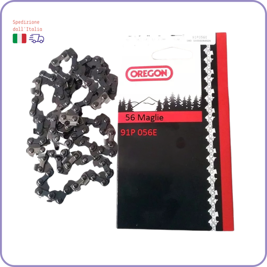 Catena Motosega Oregon 91P-056E – 3/8", Spessore 1,3 mm, 56 Maglie